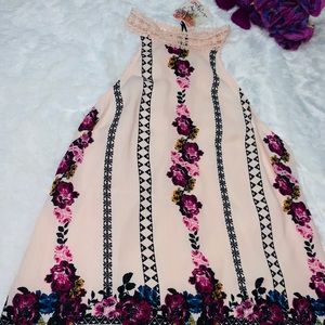 Halter neck floral blouse